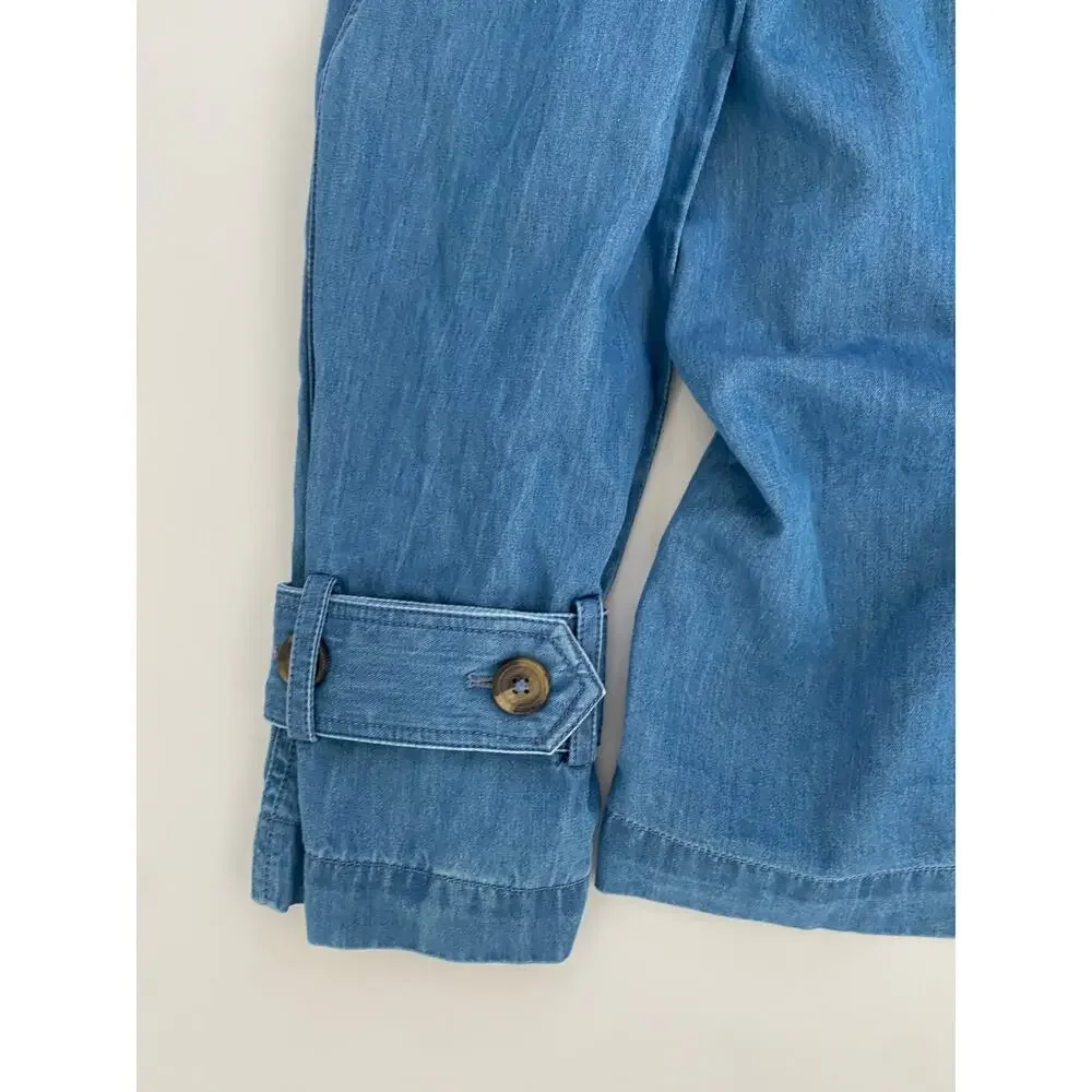 Nic + Zoe Denim Jacket Size MED Old Money Preppy Beach Boho Classic - Picture 15 of 16